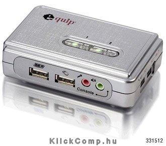 Eladó Már csak volt!!! Equip 331512 KVM switch (2 port, USB, audio, kábelszettel) - olcsó, Új Eladó Már csak volt!!! - Miskolc ( Borsod-Abaúj-Zemplén ) fotó