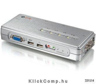 Eladó Már csak volt!!! Equip 331514 KVM switch (4 port, USB, audio, kábelszettel) - olcsó, Új Eladó Már csak volt!!! - Miskolc ( Borsod-Abaúj-Zemplén ) fotó