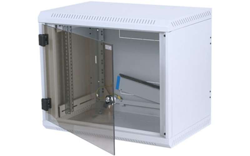 Eladó Már csak volt!!! 19" Fali rack szekrény, egyrészes, üvegajtó, 6U 600x400, fekete Delock - olcsó, Új Eladó Már csak volt!!! - Miskolc ( Borsod-Abaúj-Zemplén ) fotó