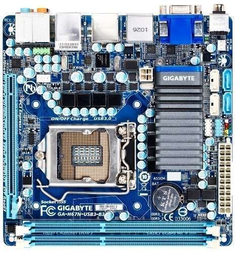 Eladó Már csak volt!!! Gigabyte H67N-USB3-B3 VGA mini-ITX(170x170) (H67, 2xDDR3 1333MHz,1xGBE LAN, 2xSA - olcsó, Új Eladó Már csak volt!!! - Miskolc ( Borsod-Abaúj-Zemplén ) fotó