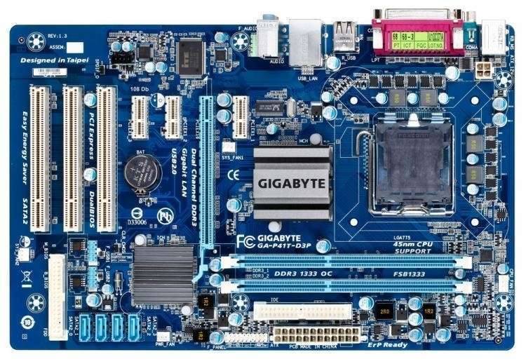 Eladó Már csak volt!!! Gigabyte P41T-D3P skt775 (G41   ICH7, FSB1333, 2xDDR3 1333MHz, 1xGBE LAN, 8xUSB) - olcsó, Új Eladó Már csak volt!!! - Miskolc ( Borsod-Abaúj-Zemplén ) fotó