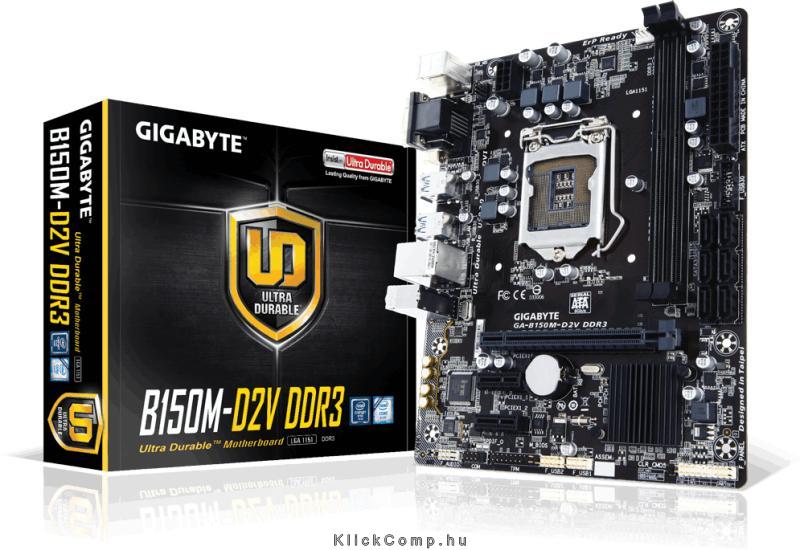 Eladó Már csak volt!!! Alaplap B150 LGA1151 mATX Gigabyte B150M-D2V - olcsó, Új Eladó Már csak volt!!! - Miskolc ( Borsod-Abaúj-Zemplén ) fotó