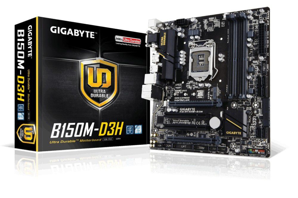 Eladó Már csak volt!!! Alaplap H150 S1151 DDR3 mATX GIGABYTE B150M-D3H - olcsó, Új Eladó Már csak volt!!! - Miskolc ( Borsod-Abaúj-Zemplén ) fotó