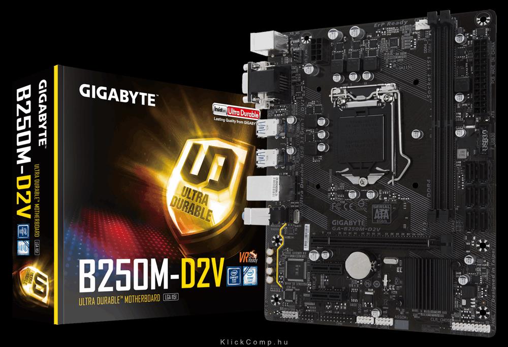 Eladó Már csak volt!!! Alaplap B250M s1151 Gigabyte GA-B250M-D2V - olcsó, Új Eladó Már csak volt!!! - Miskolc ( Borsod-Abaúj-Zemplén ) fotó