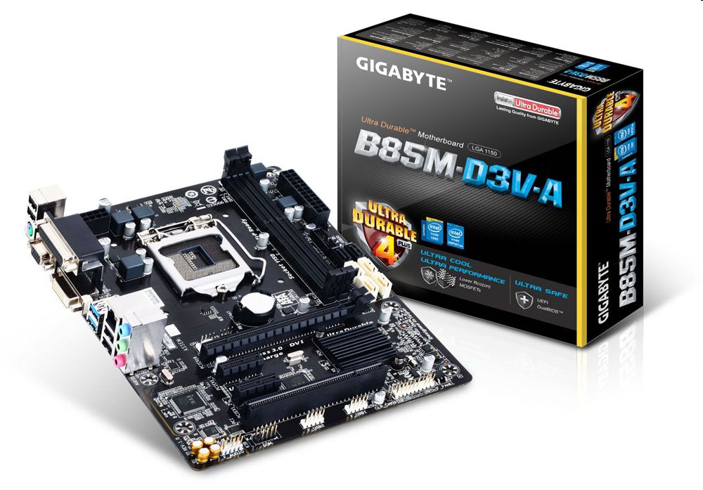 Eladó Már csak volt!!! B85 alaplap s1150 Gigabyte GA-B85M-D3V-A - olcsó, Új Eladó Már csak volt!!! - Miskolc ( Borsod-Abaúj-Zemplén ) fotó