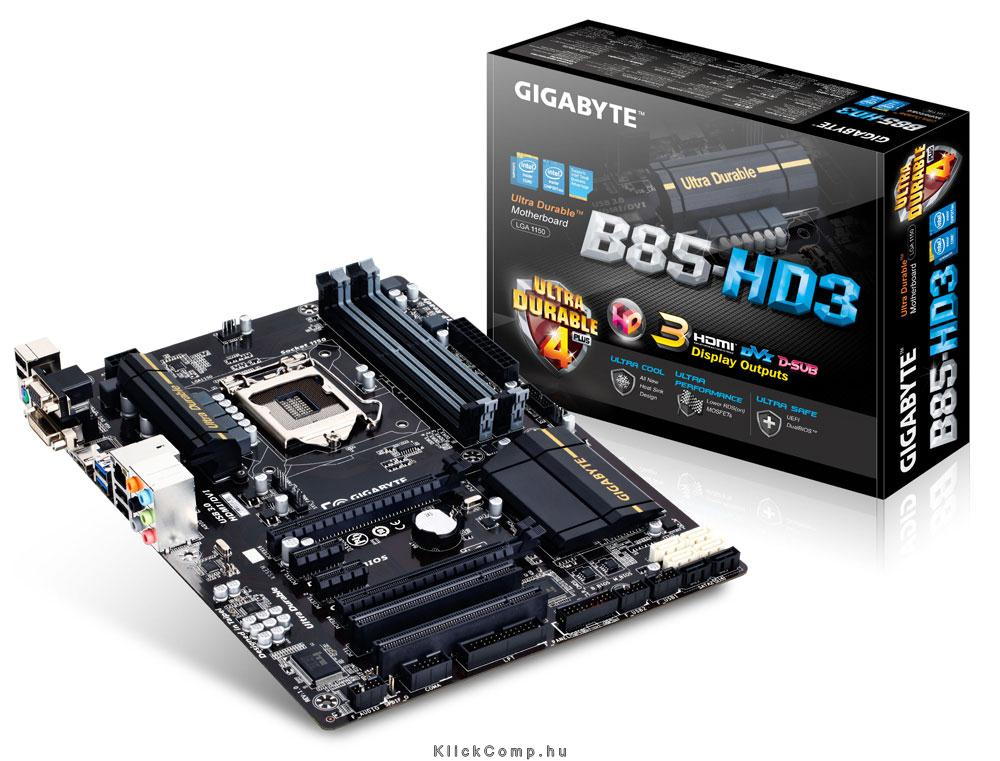 Eladó Már csak volt!!! Alaplap B85-HD3 skt1150 B85 4xDDR3 1600MHz 2xPCI-E 1xGBE LAN 4xSATA3 8xUSB2.0 4x - olcsó, Új Eladó Már csak volt!!! - Miskolc ( Borsod-Abaúj-Zemplén ) fotó