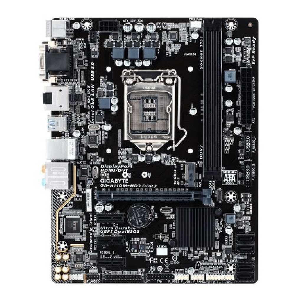 Eladó Már csak volt!!! Alaplap H110 LGA1151 mATX Gigabyte H110M-HD3 DDR3 Intel - olcsó, Új Eladó Már csak volt!!! - Miskolc ( Borsod-Abaúj-Zemplén ) fotó