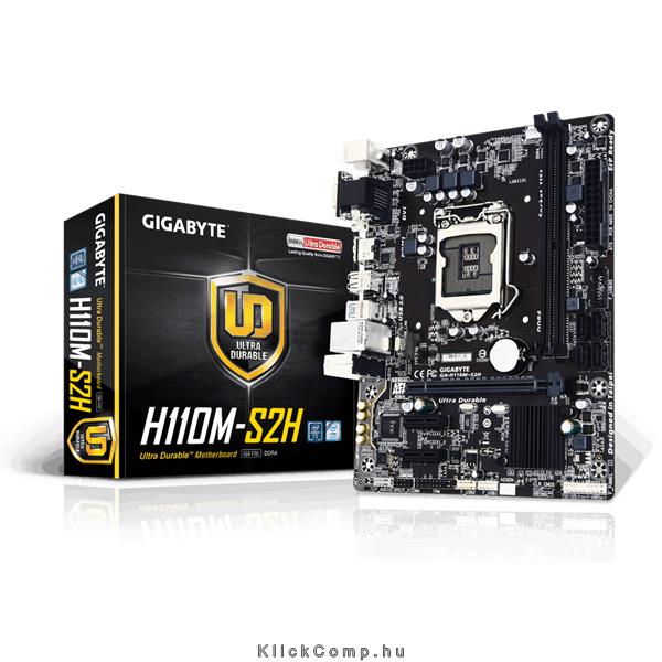 Eladó Már csak volt!!! Alaplap H110 s1151 Gigabyte GA-H110M-S2H - olcsó, Új Eladó Már csak volt!!! - Miskolc ( Borsod-Abaúj-Zemplén ) fotó