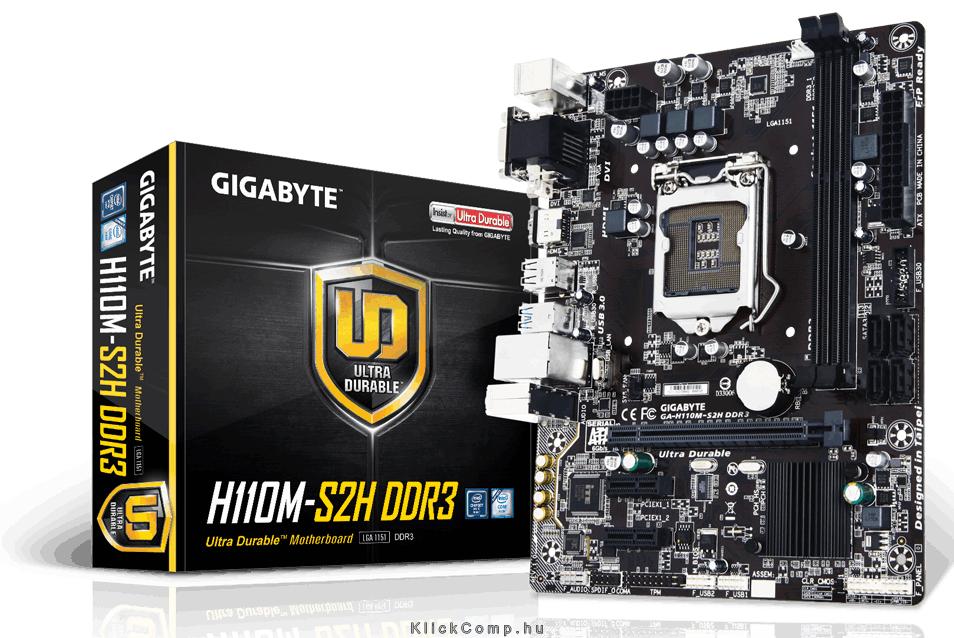 Eladó Már csak volt!!! Alaplap H110 LGA1151 mATX DDR3 Intel Gigabyte H110M-S2H - olcsó, Új Eladó Már csak volt!!! - Miskolc ( Borsod-Abaúj-Zemplén ) fotó