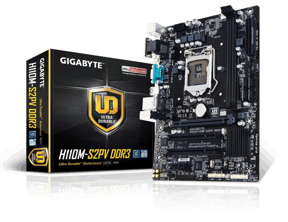 Eladó Már csak volt!!! Alaplap H110 LGA1151 mATX Gigabyte H110M-S2PV - olcsó, Új Eladó Már csak volt!!! - Miskolc ( Borsod-Abaúj-Zemplén ) fotó