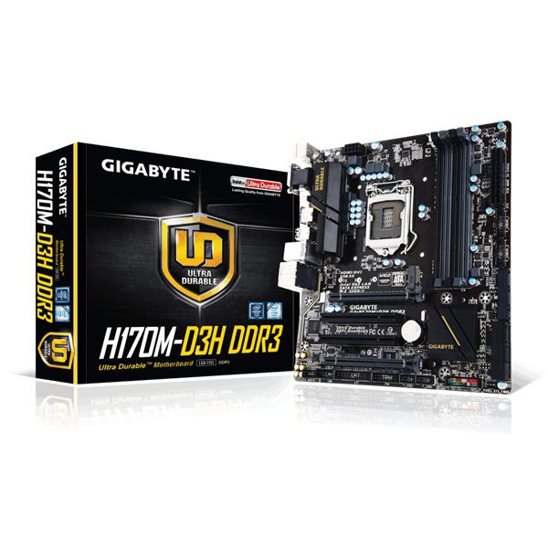 Eladó Már csak volt!!! Gigabyte H170M-D3H alaplap skt1151 - olcsó, Új Eladó Már csak volt!!! - Miskolc ( Borsod-Abaúj-Zemplén ) fotó