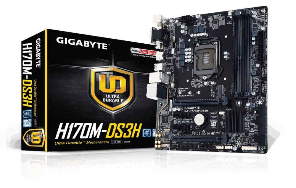 Eladó Már csak volt!!! Alaplap H170 LGA1151 mATX Gigabyte H170M-DS3H - olcsó, Új Eladó Már csak volt!!! - Miskolc ( Borsod-Abaúj-Zemplén ) fotó