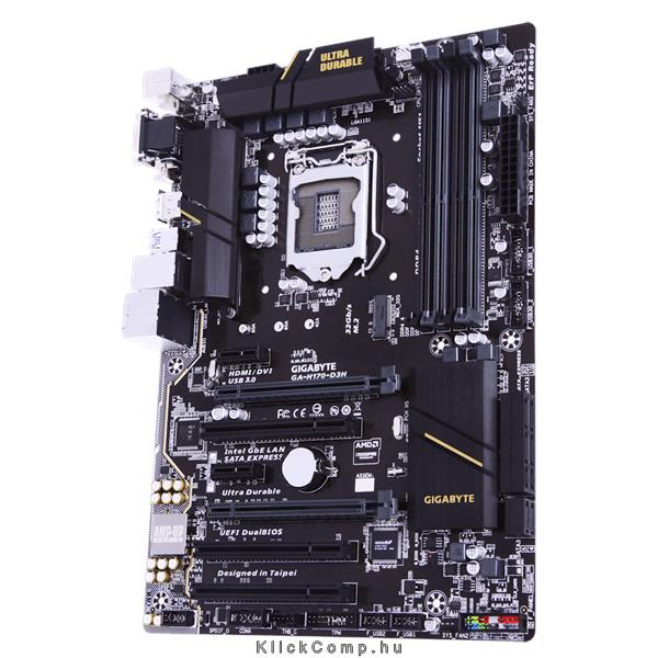 Eladó Már csak volt!!! Alaplap H170 LGA1151 ATX Gigabyte H170-D3H Intel - olcsó, Új Eladó Már csak volt!!! - Miskolc ( Borsod-Abaúj-Zemplén ) fotó