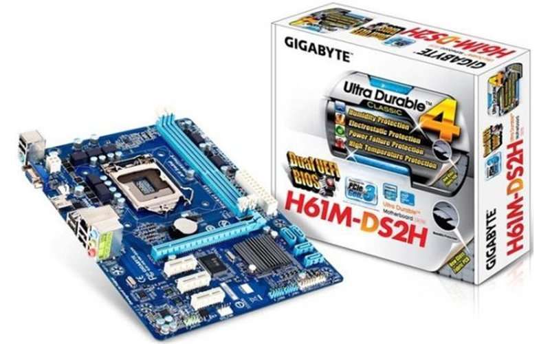 Eladó Már csak volt!!! MB Gigabyte H61M-DS2H mATX skt1155 alaplap (H61, 2xDDR3) - olcsó, Új Eladó Már csak volt!!! - Miskolc ( Borsod-Abaúj-Zemplén ) fotó