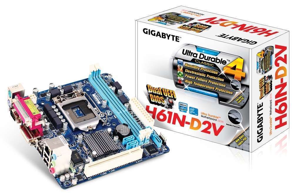 Eladó Már csak volt!!! Gigabyte H61N-D2V mini-ITX skt1155 (H61, 2xDDR3 1600MHz, 1xGBE LAN, 8xUSB2.0) - olcsó, Új Eladó Már csak volt!!! - Miskolc ( Borsod-Abaúj-Zemplén ) fotó