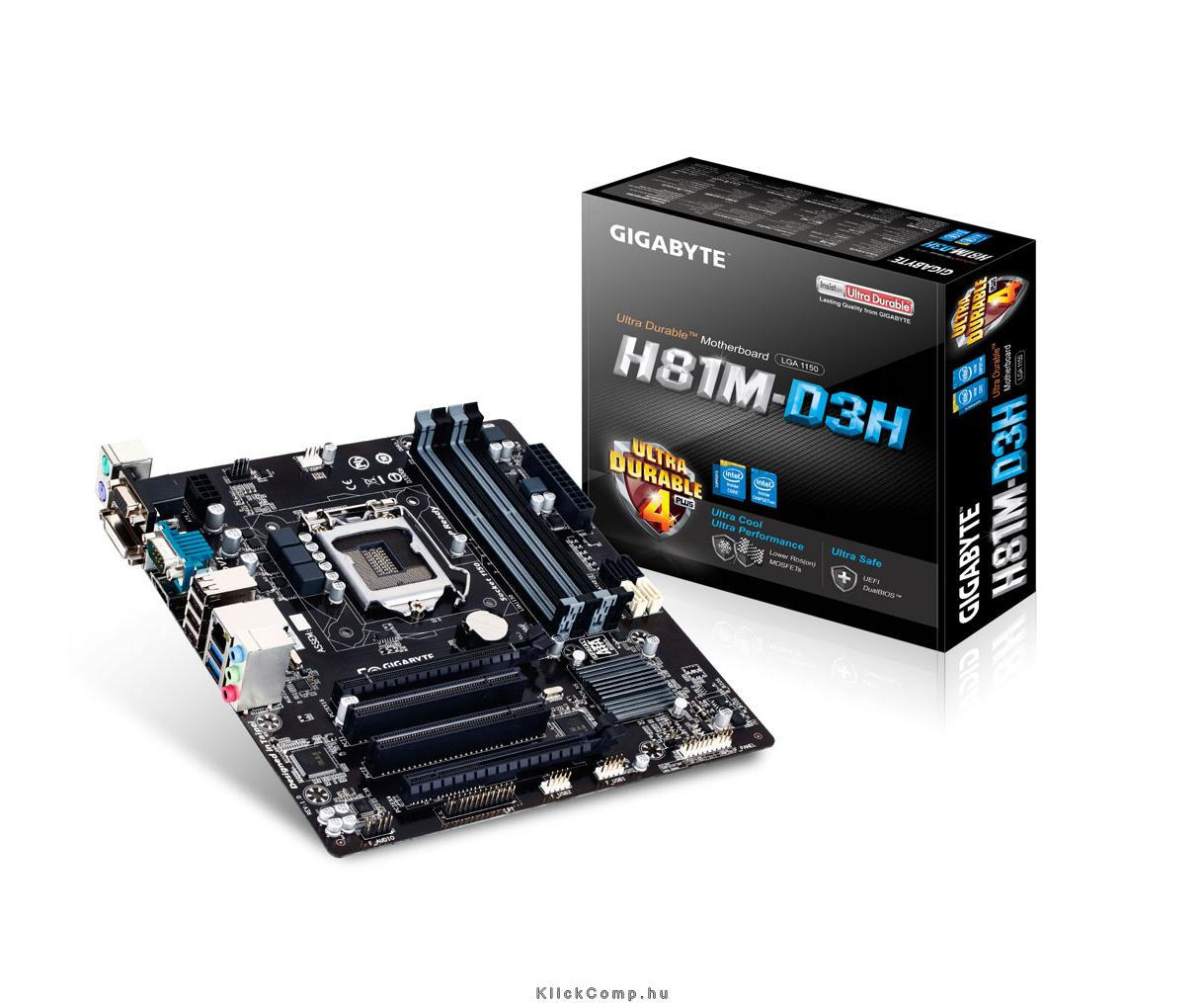 Eladó Már csak volt!!! Alaplap H81M-D3H skt1150 H81 4xDDR3 1600MHz 1xGBE LAN 2xSATA3 8xUSB2.0 2xUSB3.0 - olcsó, Új Eladó Már csak volt!!! - Miskolc ( Borsod-Abaúj-Zemplén ) fotó