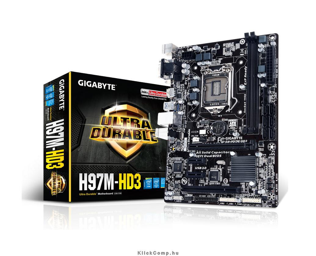 Eladó Már csak volt!!! Alaplap H97M-HD3 skt1150 H97 2xDDR3 1600MHz RAID 1xGBE LAN 6xSATA3 6xUSB2.0 6xUS - olcsó, Új Eladó Már csak volt!!! - Miskolc ( Borsod-Abaúj-Zemplén ) fotó