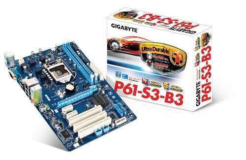 Eladó Már csak volt!!! Gigabyte P61-S3-B3 Intel H61 LGA1155 ATX alaplap - olcsó, Új Eladó Már csak volt!!! - Miskolc ( Borsod-Abaúj-Zemplén ) fotó