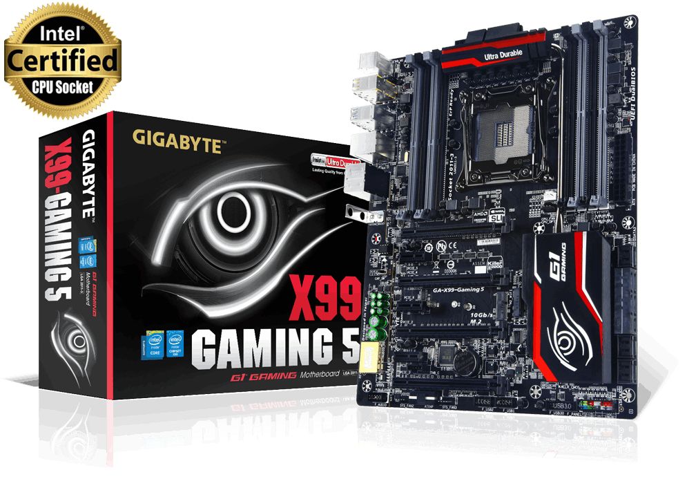 Eladó Már csak volt!!! Gigabyte X99-GAMING 5 Intel X99 LGA2011 ATX alaplap - olcsó, Új Eladó Már csak volt!!! - Miskolc ( Borsod-Abaúj-Zemplén ) fotó