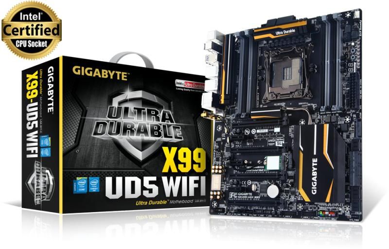 Eladó Már csak volt!!! Alaplap X99 LGA2011 E-ATX  Gigabyte X99-UD5 WIFI - olcsó, Új Eladó Már csak volt!!! - Miskolc ( Borsod-Abaúj-Zemplén ) fotó