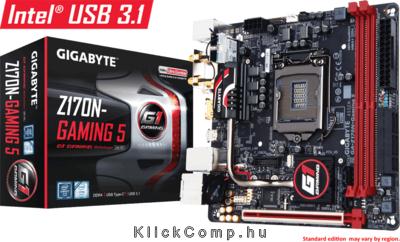 Eladó Már csak volt!!! Alaplap Z170 LGA1151 mini-ITX Gigabyte Z170N-GAMING 5 Intel - olcsó, Új Eladó Már csak volt!!! - Miskolc ( Borsod-Abaúj-Zemplén ) fotó