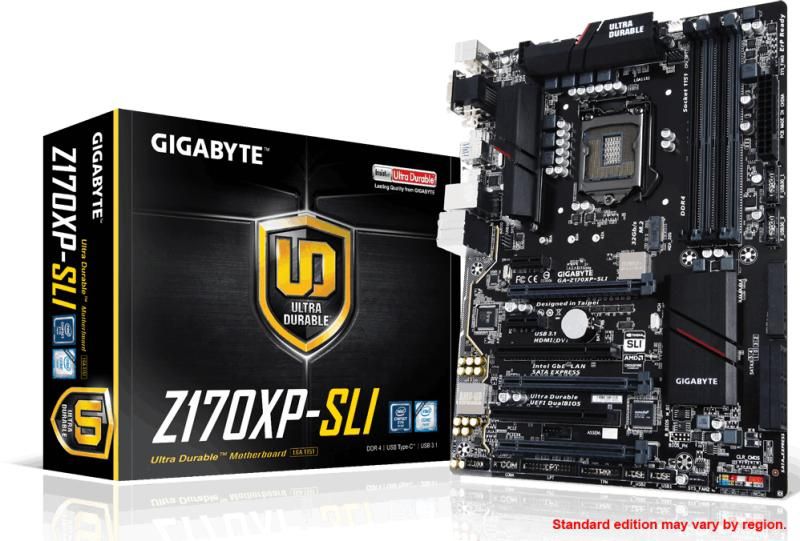 Eladó Már csak volt!!! Alaplap Z170 LGA1151 ATX  Gigabyte Z170XP-SLI - olcsó, Új Eladó Már csak volt!!! - Miskolc ( Borsod-Abaúj-Zemplén ) fotó