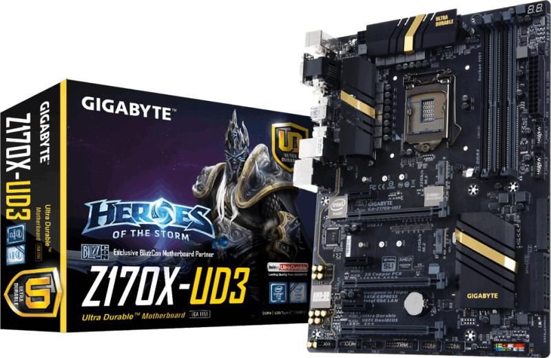 Eladó Már csak volt!!! Alaplap Z170 LGA1151 ATX  Gigabyte Z170X-UD3 - olcsó, Új Eladó Már csak volt!!! - Miskolc ( Borsod-Abaúj-Zemplén ) fotó