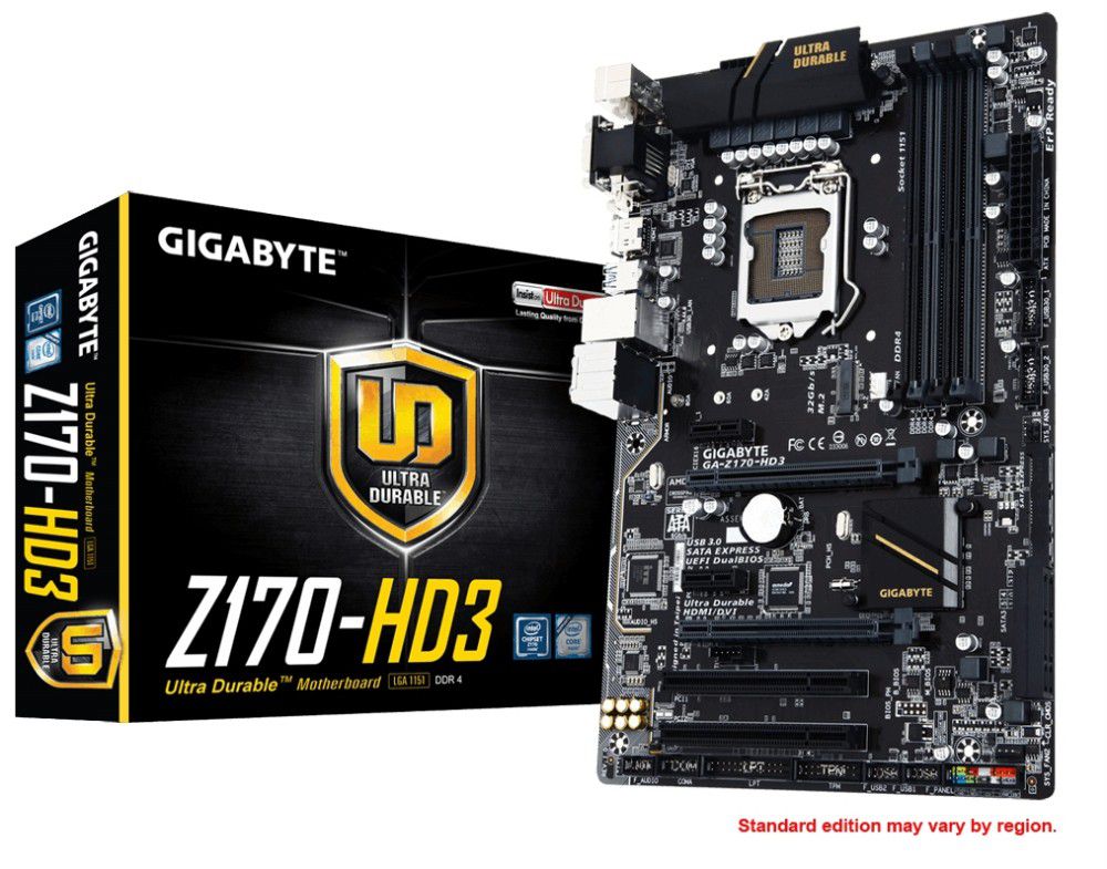 Eladó Már csak volt!!! Gigabyte Z170-HD3 alaplap skt1151 - olcsó, Új Eladó Már csak volt!!! - Miskolc ( Borsod-Abaúj-Zemplén ) fotó