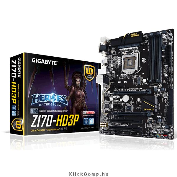 Eladó Már csak volt!!! Alaplap Z170 LGA1151 ATX Gigabyte Z170-HD3P Intel - olcsó, Új Eladó Már csak volt!!! - Miskolc ( Borsod-Abaúj-Zemplén ) fotó