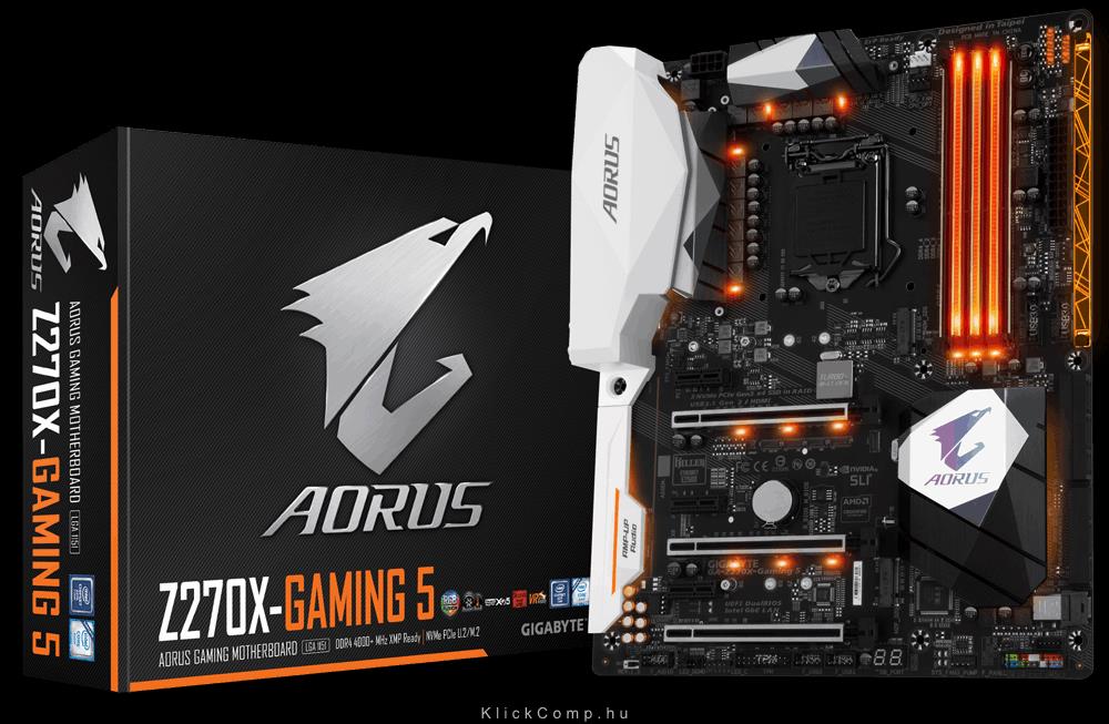 Eladó Már csak volt!!! Alaplap Z270 s1151 Gigabyte GA-Z270X-GAMING5 - olcsó, Új Eladó Már csak volt!!! - Miskolc ( Borsod-Abaúj-Zemplén ) fotó