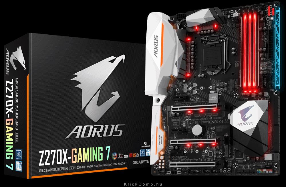 Eladó Már csak volt!!! Alaplap Z270 s1151 Gigabyte GA-Z270X-GAMING7 - olcsó, Új Eladó Már csak volt!!! - Miskolc ( Borsod-Abaúj-Zemplén ) fotó