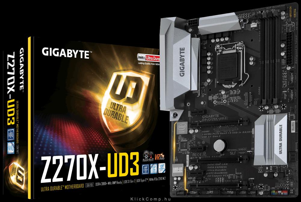 Eladó Már csak volt!!! Alaplap Z270 s1151 Gigabyte GA-Z270X-UD3 - olcsó, Új Eladó Már csak volt!!! - Miskolc ( Borsod-Abaúj-Zemplén ) fotó