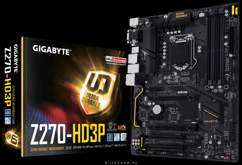 Eladó Már csak volt!!! Alaplap Z270 s1151 Gigabyte GA-Z270-HD3P - olcsó, Új Eladó Már csak volt!!! - Miskolc ( Borsod-Abaúj-Zemplén ) fotó