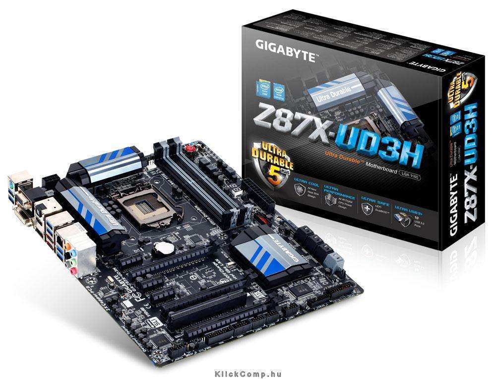 Eladó Már csak volt!!! Gigabyte Z87X-UD3H Intel Z87 LGA1150 ATX alaplap - olcsó, Új Eladó Már csak volt!!! - Miskolc ( Borsod-Abaúj-Zemplén ) fotó