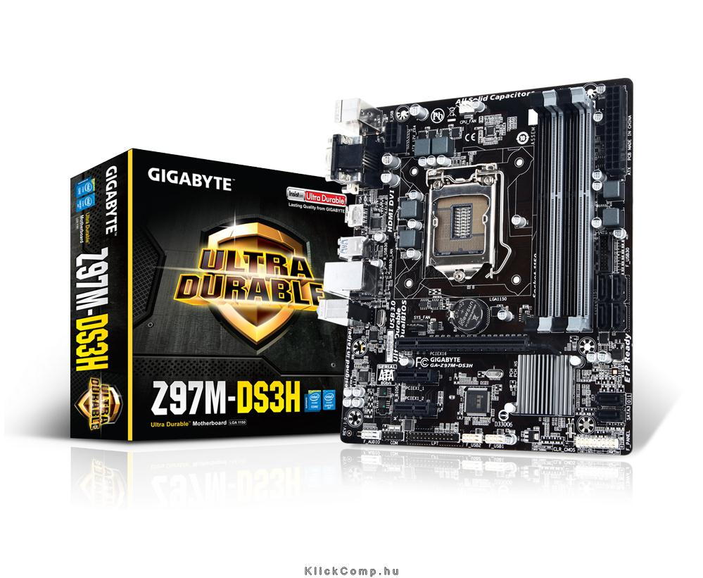 Eladó Már csak volt!!! Alaplap Z97M-DS3H skt1150 Z97 4xDDR3 3100MHz RAID 1xGBE LAN 6xSATA3 6xUSB2.0 6xU - olcsó, Új Eladó Már csak volt!!! - Miskolc ( Borsod-Abaúj-Zemplén ) fotó