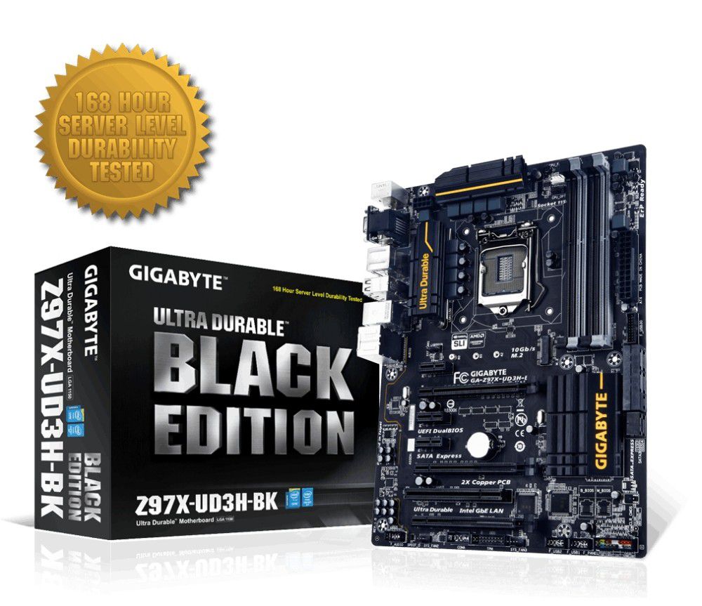 Eladó Már csak volt!!! Alaplap LGA1150 ATX Intel Z97 Gigabyte Z97X-UD3H-BK - olcsó, Új Eladó Már csak volt!!! - Miskolc ( Borsod-Abaúj-Zemplén ) fotó