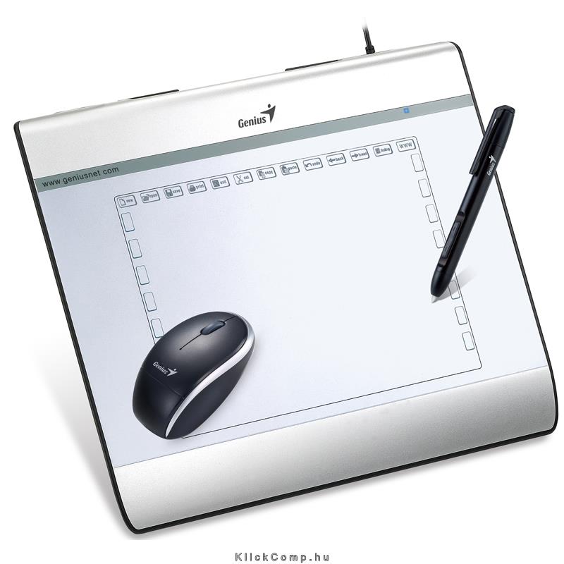 Eladó Már csak volt!!! Digitalizáló tábla 6"x8" 2560LPI 29 programozható gomb Genius MousePen i608x - olcsó, Új Eladó Már csak volt!!! - Miskolc ( Borsod-Abaúj-Zemplén ) fotó