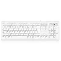 Billentyűzet USB Genius SlimStar 126 Keyboard White HU