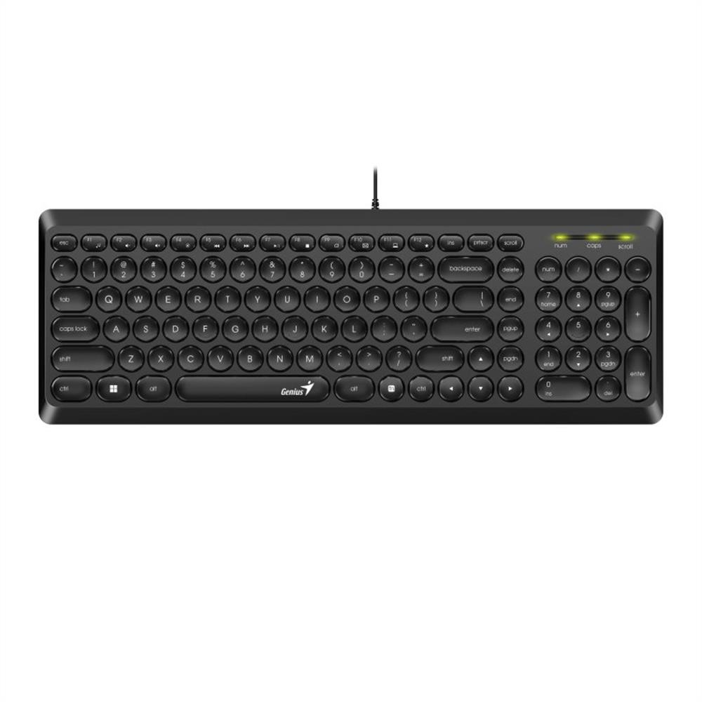 Eladó Billentyűzet USB Genius SlimStar Q200 fekete HU - olcsó, Új Eladó - Miskolc ( Borsod-Abaúj-Zemplén ) fotó