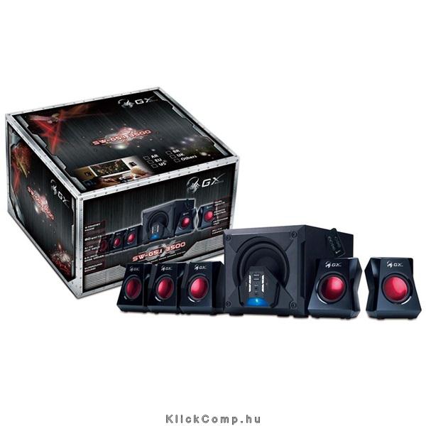 Eladó Már csak volt!!! Hangfal 5.1 3.5mm 80W távirányító Fekete Genius SW-G5.1 3500 - olcsó, Új Eladó Már csak volt!!! - Miskolc ( Borsod-Abaúj-Zemplén ) fotó