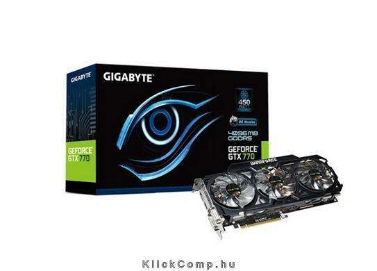Eladó Már csak volt!!! GV-N770OC-4GD Rev2.0 nVidia 4GB GDDR5 256bit PCIe videokártya - olcsó, Új Eladó Már csak volt!!! - Miskolc ( Borsod-Abaúj-Zemplén ) fotó