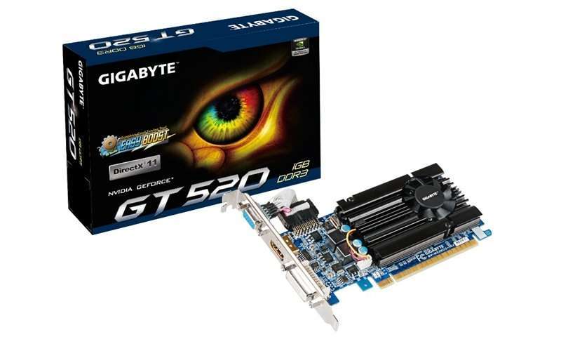 Eladó Már csak volt!!! Gigabyte PCI-E Nvidia GT520 (1024MB DDR3, 64bit, 810 1333MHz, Dsub, DVI, HDMI, L - olcsó, Új Eladó Már csak volt!!! - Miskolc ( Borsod-Abaúj-Zemplén ) fotó