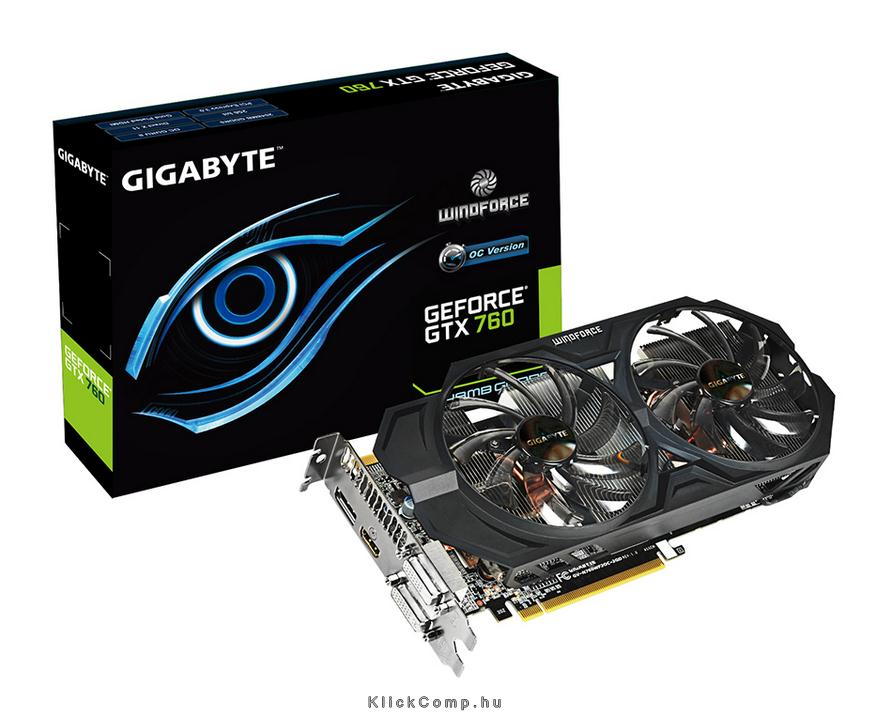 Eladó Már csak volt!!! Gigabyte PCI-E Nvidia GTX760 WF OC (2048MB, DDR5, 256bit, 1098 6008Mhz, 2xDVI, H - olcsó, Új Eladó Már csak volt!!! - Miskolc ( Borsod-Abaúj-Zemplén ) fotó