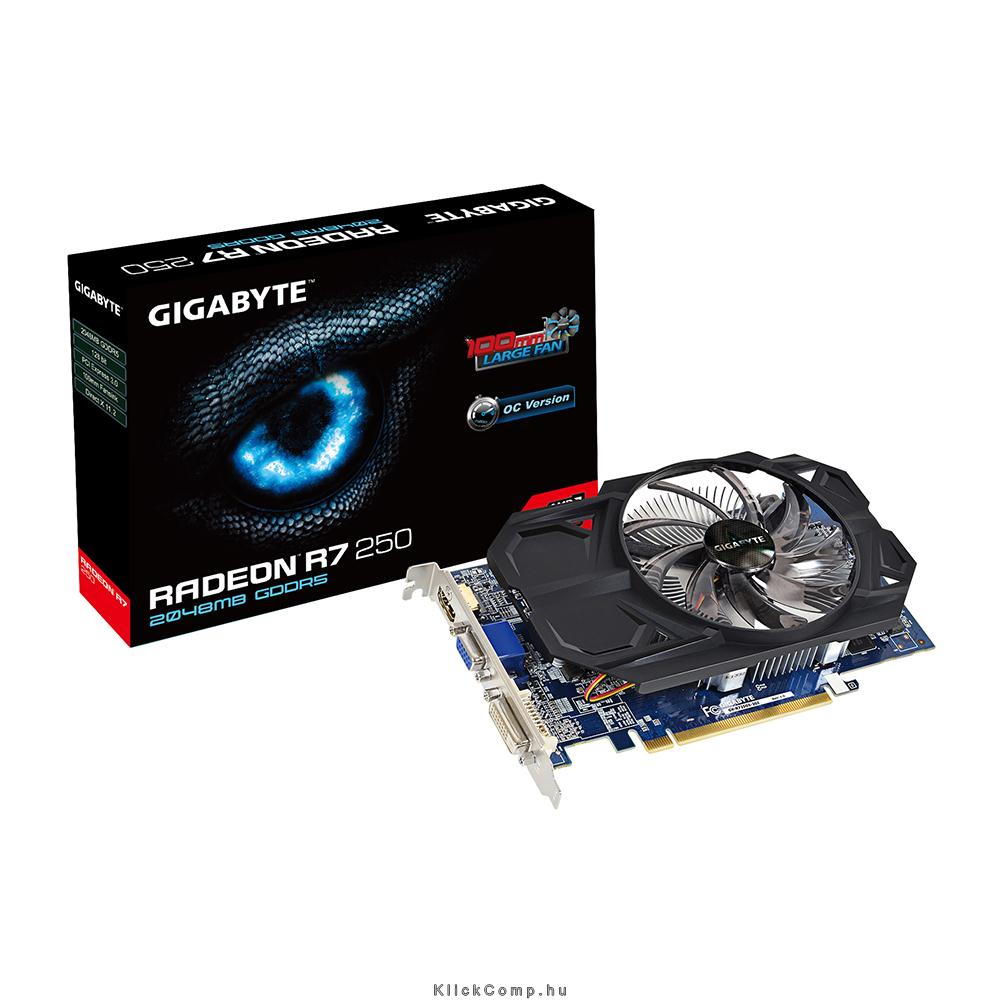 Eladó Már csak volt!!! Gigabyte PCI-E AMD R7 250 (2048MB DDR5, 128bit, 1100 4600MHz, Dsub, DVI, HDMI, D - olcsó, Új Eladó Már csak volt!!! - Miskolc ( Borsod-Abaúj-Zemplén ) fotó