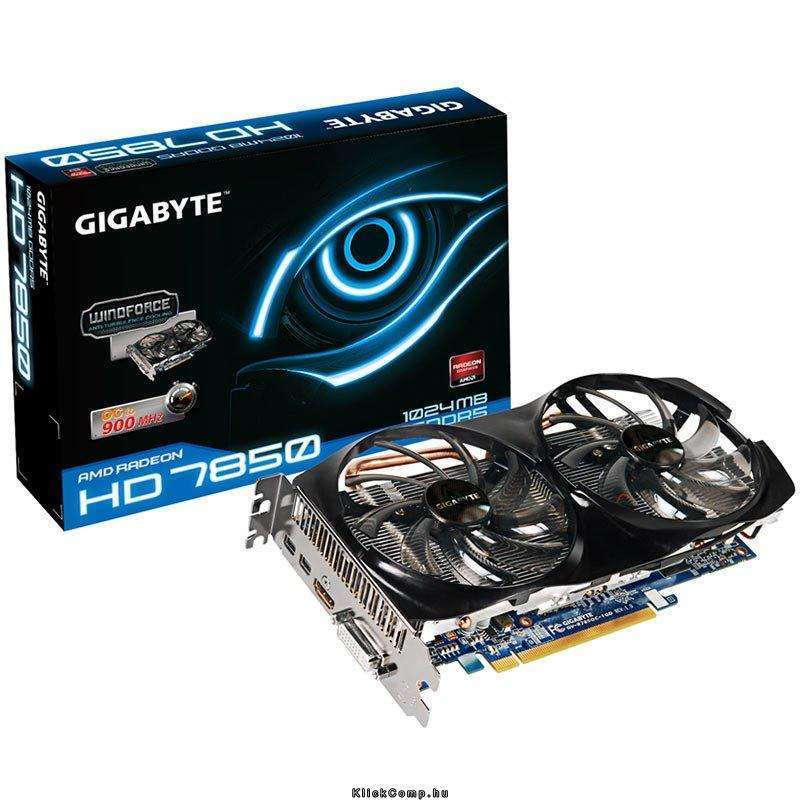 Eladó Már csak volt!!! Gigabyte PCI-E AMD HD7850 OC (1024MB DDR5, 256bit, 900 4800MHz, DVI, HDMI, 2xmDP - olcsó, Új Eladó Már csak volt!!! - Miskolc ( Borsod-Abaúj-Zemplén ) fotó
