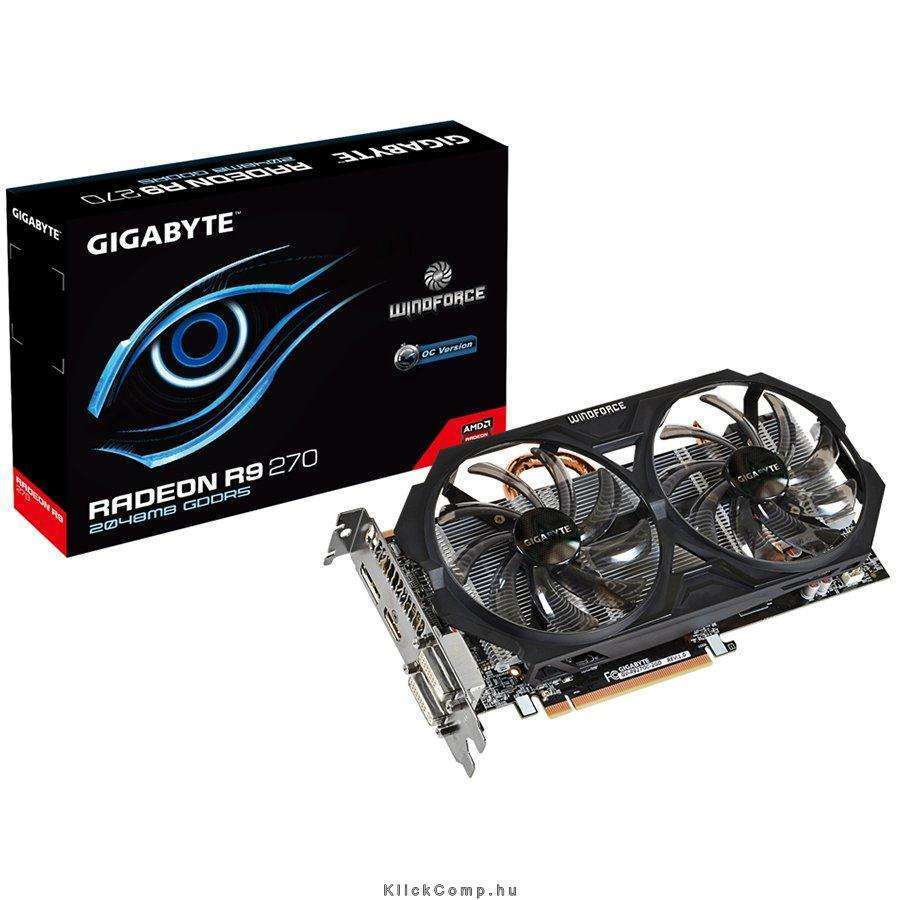 Eladó Már csak volt!!! PCI-E AMD R9 270 OC 2048MB DDR5, 256bit, 975 5600MHz, 2xDVI, HDMI, DP, Dual Slot - olcsó, Új Eladó Már csak volt!!! - Miskolc ( Borsod-Abaúj-Zemplén ) fotó