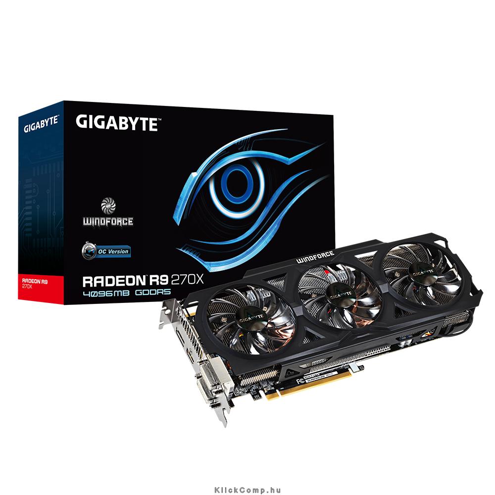 Eladó Már csak volt!!! Gigabyte PCI-E AMD R9 270X OC (4096MB DDR5, 256bit, 1050 5600MHz, 2xDVI, HDMI, D - olcsó, Új Eladó Már csak volt!!! - Miskolc ( Borsod-Abaúj-Zemplén ) fotó