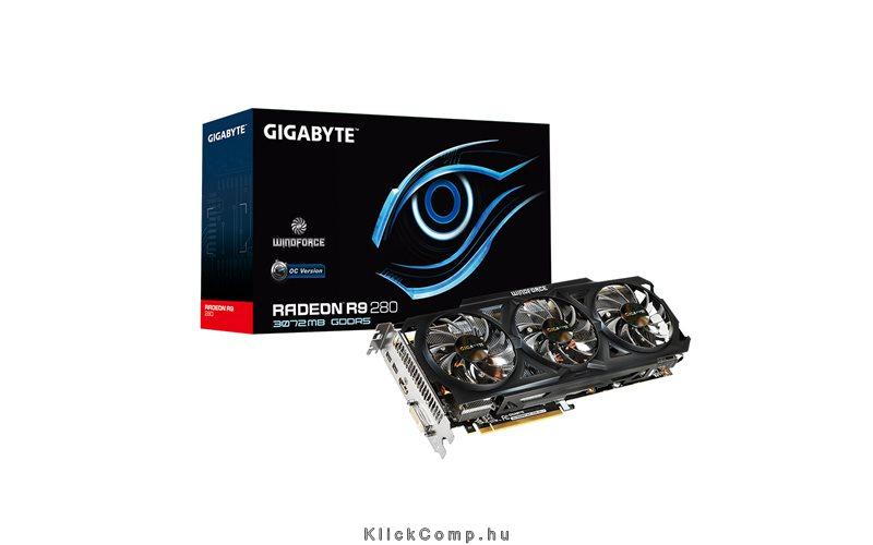 Eladó Már csak volt!!! GIGABYTE R9 280 3GB DDR5 - olcsó, Új Eladó Már csak volt!!! - Miskolc ( Borsod-Abaúj-Zemplén ) fotó