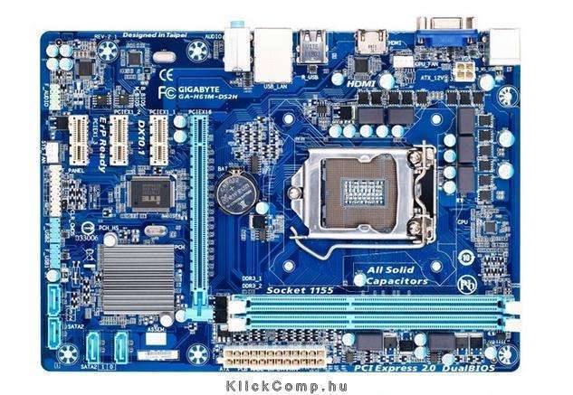 Eladó Már csak volt!!! Gigabyte H61M-DS2H Intel H61 LGA1155 mATX alaplap - olcsó, Új Eladó Már csak volt!!! - Miskolc ( Borsod-Abaúj-Zemplén ) fotó