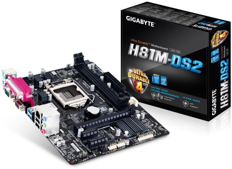 Eladó Már csak volt!!! Alaplap H81 LGA1150 mATX Gigabyte H81M-DS2 - olcsó, Új Eladó Már csak volt!!! - Miskolc ( Borsod-Abaúj-Zemplén ) fotó